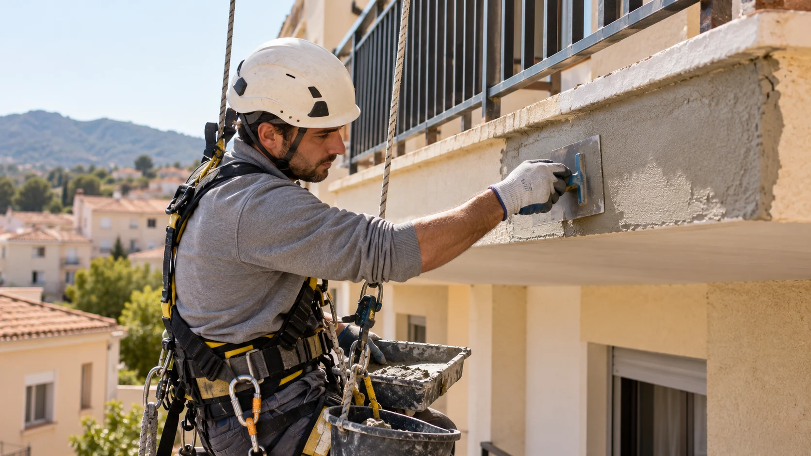 Reparación de frente de balcón