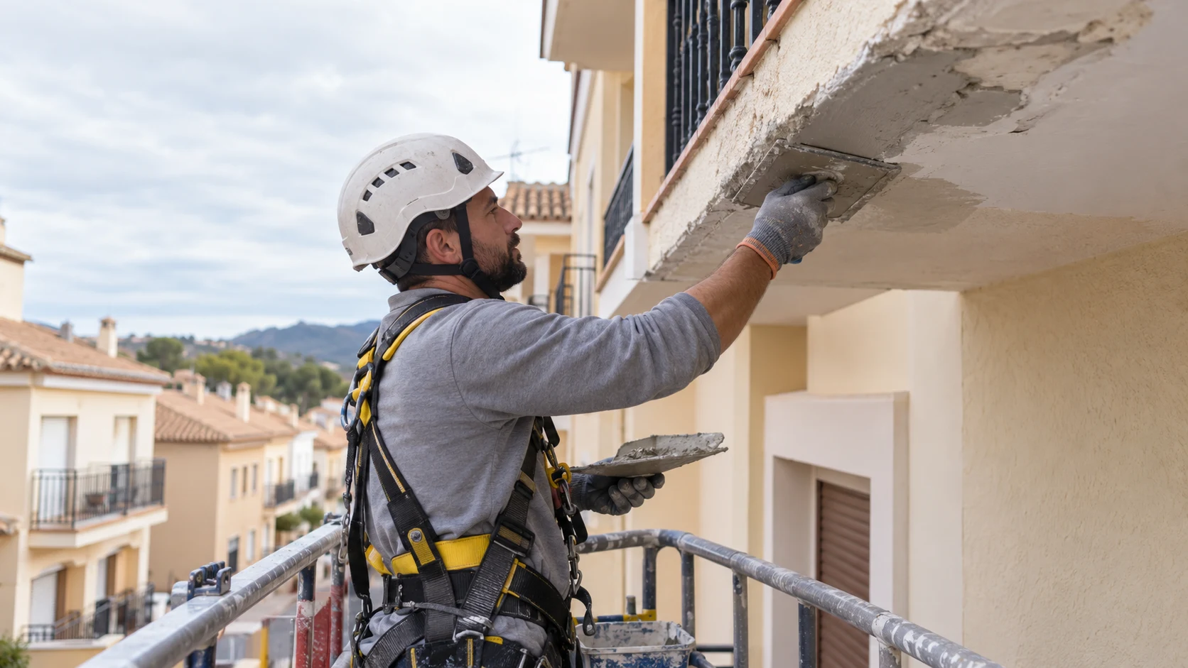 Reparación del borde inferior de balcón