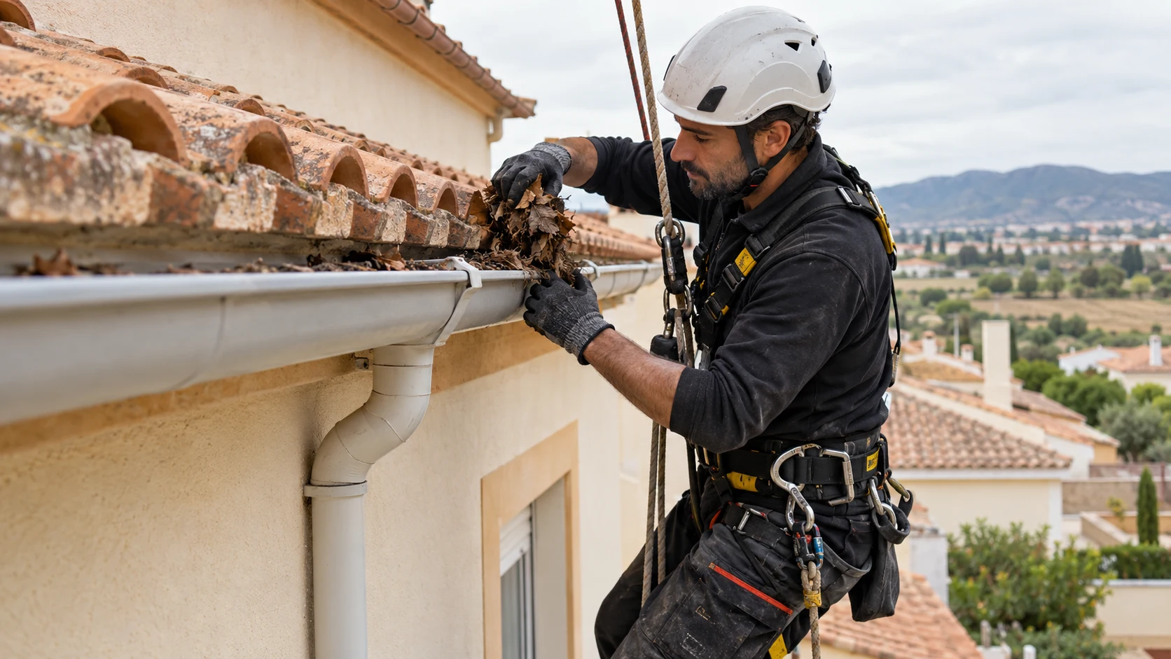 Limpieza y reparación de canalones en Alzira